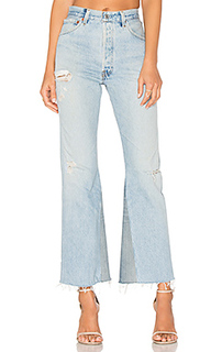 Укороченные расклешенные джинсы с высокой талией the leandra - RE/DONE