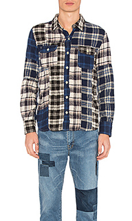 Patchwork flannel shirt - Remi Relief