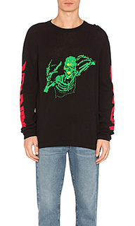 Свитер skull knit rock - OFF-WHITE