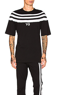 Футболка с 3 полосками - Y-3 Yohji Yamamoto