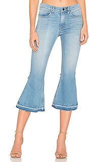 Укороченные расклешенные джинсы с высокой талией - Frankie