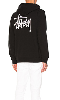 Худи с молнией basic stussy - Stussy