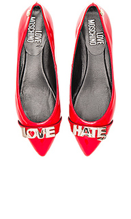 Балетки love hate - Love Moschino