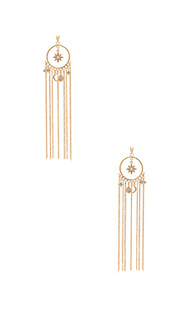 Circle charm tassel earring - Ettika