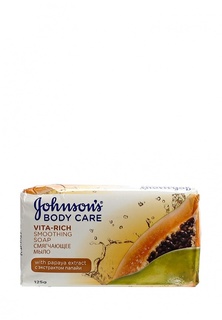 Мыло Johnson &amp; Johnson Johnsons Body Care VITA-RICH Смягчающее с экстрактом папайи, 125 г