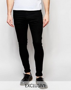 Черные стретчевые джинсы суперскинни Liquor & Poker - Черный