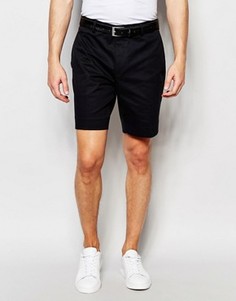 Зауженные шорты чиносы в строгом стиле ASOS - Черный
