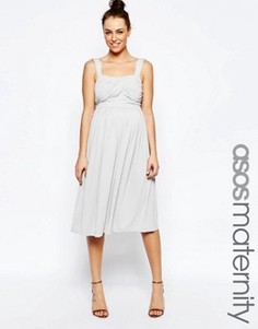 Платье миди для беременных ASOS Maternity - Серый