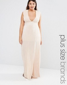 Платье макси Missguided Plus - Бежевый