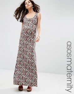 Платье макси для беременных с перекрестом сзади ASOS Maternity - Мульти