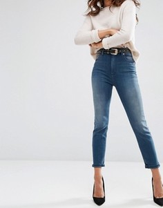 Узкие джинсы в винтажном стиле с завышенной талией ASOS Farleigh - Синий