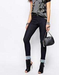 Супероблегающие джинсы с завышенной талией Diesel Sknizee - Синий