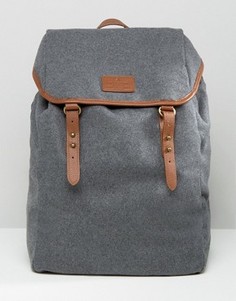 Серый рюкзак с коричневыми ремешками ASOS - Серый