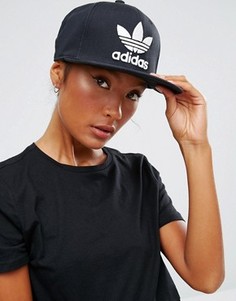 Бейсболка с логотипом-трилистником Adidas Originals - Черный