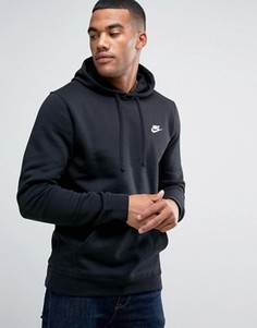 Худи черного цвета с логотипом-галочкой Nike 804346-010 - Черный
