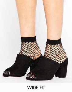 Сабо для широкой стопы ASOS HANGER - Черный