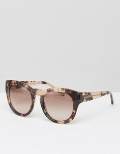 Черепаховые круглые солнцезащитные очки Michael Kors - Розовый