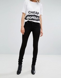 Джинсы скинни с классической талией Cheap Monday - Черный