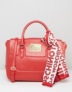 Сумка-тоут с фирменным платком Love Moschino - Красный