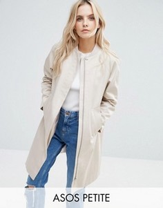 Макинтош в минималистичном стиле ASOS PETITE - Stone