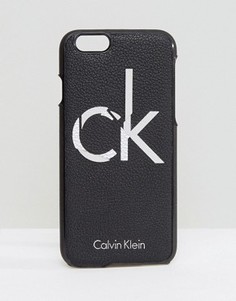 Чехол для iPhone 6/6s с логотипом Calvin Klein - Черный