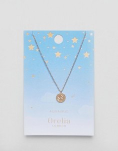 Ожерелье с подвеской-диском Водолей Orelia - Золотой