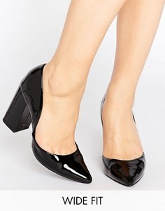 Туфли-лодочки для широкой стопы New Look - Черный