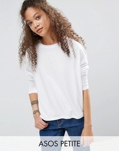 Свободная футболка ASOS PETITE - Белый