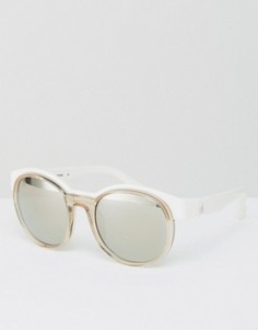 Белые круглые солнцезащитные очки CK Platinum - Белый Calvin Klein