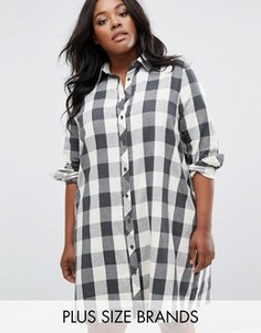 Платье-рубашка в клетку Alice & You - Мульти