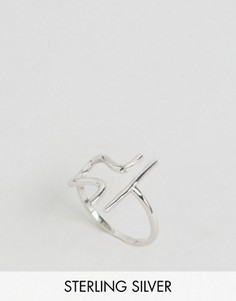 Серебряное кольцо с зодиакальной отделкой Весы Rock N Rose - Серебряный