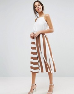 Юбка-брюки в полоску ASOS - Мульти