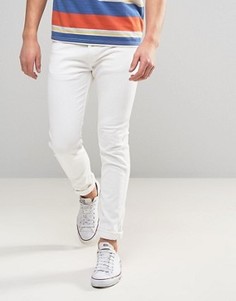 Белые джинсы скинни с оранжевым ярлыком Levis 510 - Белый