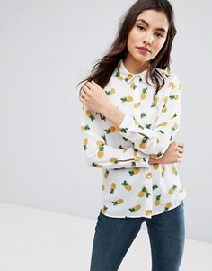 Блузка с ананасами ASOS - Мульти
