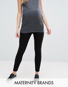 Джеггинсы скинни с посадкой под животиком New Look Maternity - Черный