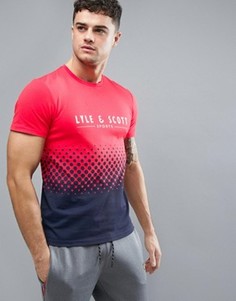 Красная футболка с логотипом Lyle & Scott Fitness Lennox - Красный