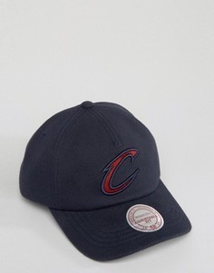 Кепка с регулируемой застежкой Mitchell & Ness Throwback Cleveland Cavaliers - Темно-синий