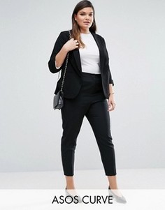 Укороченные зауженные брюки ASOS CURVE - Черный