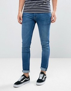 Облегающие слегка выбеленные джинсы Pepe Jeans Finsbury - Синий