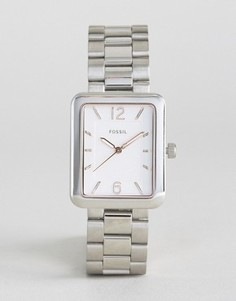 Часы с прямоугольным циферблатом Fossil Silver ES4157 Atwater - Серебряный