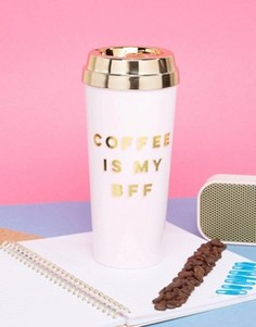 Дорожная кружка с надписью Coffee Is My BFF Ban.Do - Мульти