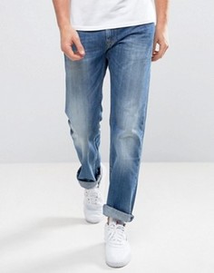 Прямые выбеленные джинсы на молнии Pepe Jeans Kingston - Синий