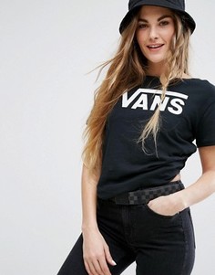 Черная футболка с логотипом Vans Classic - Черный