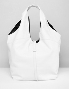 Кожаная сумка на плечо ASOS - Белый