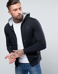 Худи черного цвета на молнии New Balance MJ63550_BK - Черный