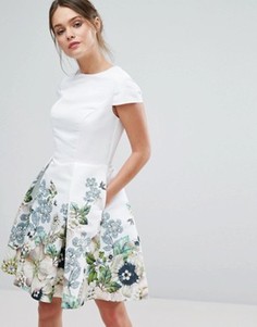 Короткое приталенное платье Ted Baker Yvetta - Белый