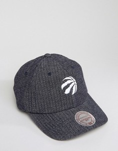 Двусторонняя джинсовая кепка с регулируемой застежкой Mitchell & Ness Toronto Raptors - Серый