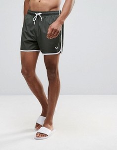 Короткие шорты для плавания в стиле ретро Bravesoul - Зеленый
