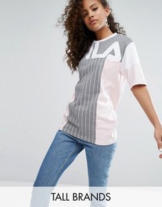 Oversize-футболка в стиле колор блок с логотипом Fila Tall - Мульти