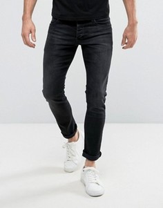 Черные выбеленные джинсы слим Jack & Jones Intelligence - Синий